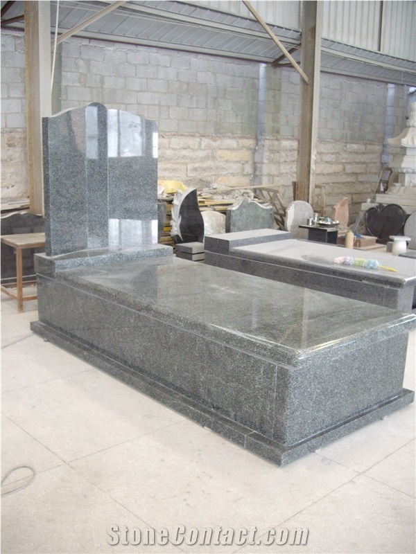 G654 Granite Spanish Style Tombstone & Monument