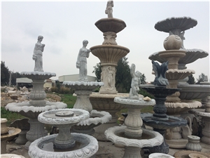 G682 Granite Fountain with Carving