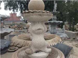 Garden Fountain,Granite Fountain,Water Feature, G682 Yellow Granite Garden Fountains