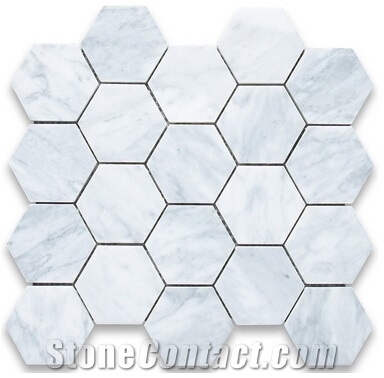 Hexagon Marble Floor Tile Pattern