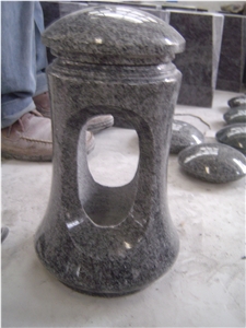 Shanxi Black Granite Monumental Vases,Flower Holder