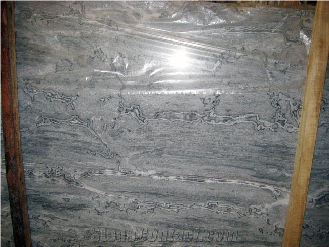 Silver Sea Wave Marble Slab,Italy Gray Marble Slab