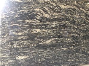 Tempest Black Granite Slab,Preto Indiano Granite Slab