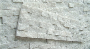 White Quartzite Cultured Stone,Ledge Stone,Split Face Culture Stone for Fireplace