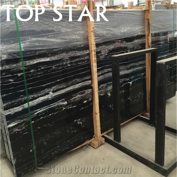China Black Marble with White Veins