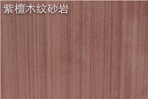 Bush-Hammered Red Wooden Sandstone Tiles