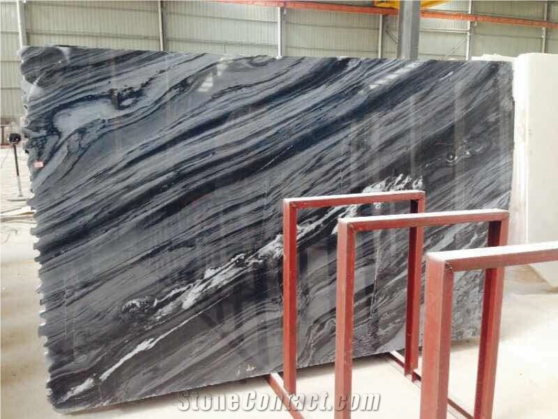 China Fantastic Black Twill Marble Slabs