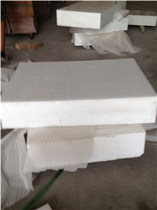 Fantastic Crystal White Marble Thick Tile