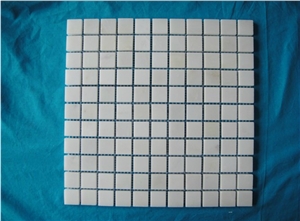 Fine Chipped Mosaic, White Marble Chipped Mosaic