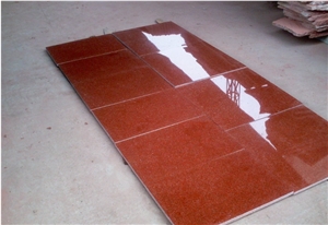 Graceful Ruby Granite Slabs & Tiles, Sichuan Red Granite Tiles
