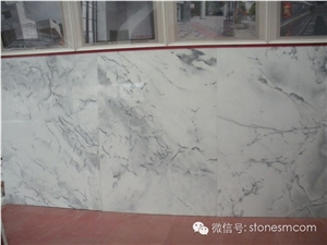 Landscape White Marble Slabs & Tiles, China White Marble