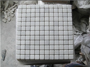 Luxury Chipped Mosaic, White Marble Chipped Mosaic