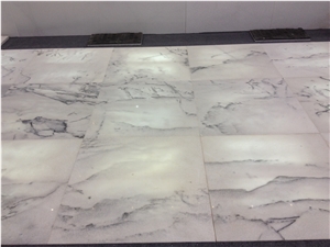 Pretty Painting White Marble Slabs & Tiles, China White Marble