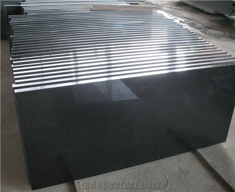Absolute Black China Granite Kitchen Countertops/Worktop, China Black Granite