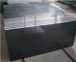 Absolute Black Granite Kitchen Countertops/Worktop, China Black Granite