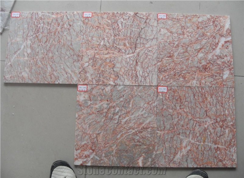 Agate Red Marble Polished Slab & Tile, China Cheap Red Marble