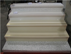 Beige Marble Polished Steps & Risers, Marble Indoor Stairs & Steps