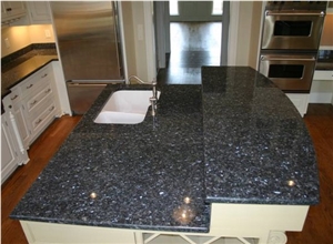 Blue Pearl Granite Kitchen Countertops/Worktop, Blue Granite Vanitytop