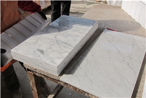 Branco Carrara Marble Polished Slab & Tile, Italy White Marble
