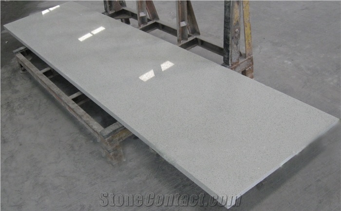 China Artifical White Quartz Stone Kitchen Countertops