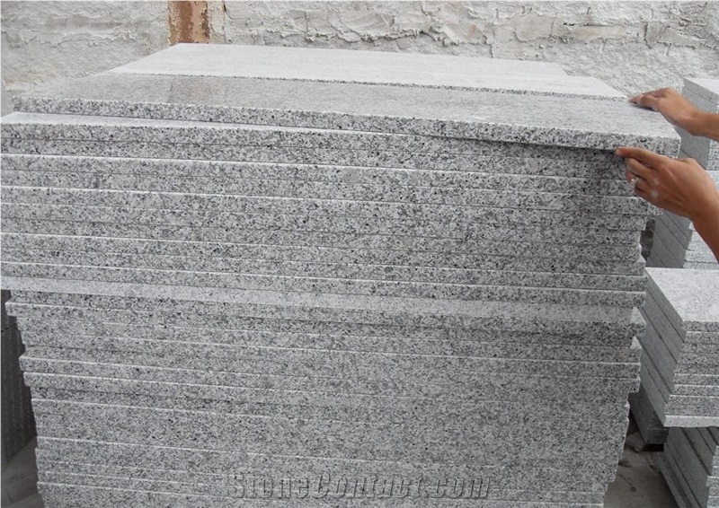 China Bianco Sardo Granite Polished Slab & Tile, China Light Grey Granite
