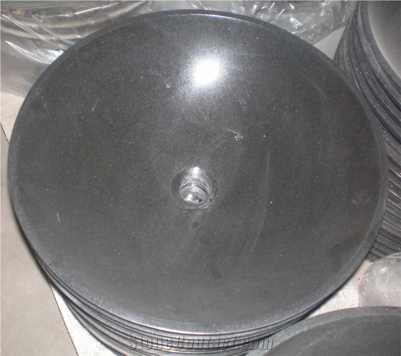 China Black Granite Round Sinks & Basins