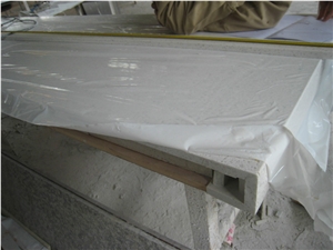 China Man-Made White Quartz Countertops with Undermount
