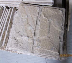 China White-Gold Quartzite Mushroom Stone for Walling