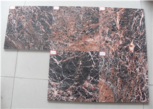 Cuckoo Red Marble Polished Tile, China Red Marble