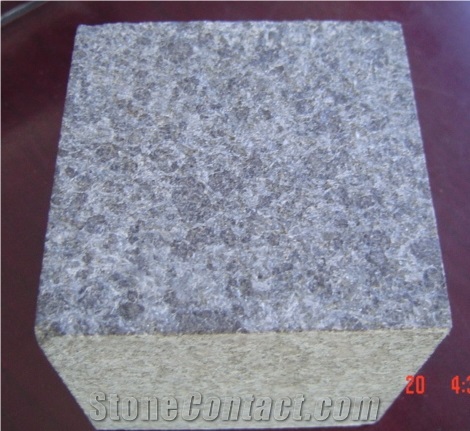 Diamond Black Granite Flamed Cube Stone & Pavers, China Black Granite