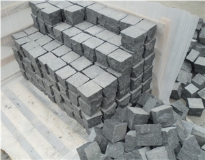 Fuding Black Basalt Natural Cube Stone & Pavers, China Black Basalt