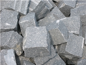 G654 Dark Grey Granite Cubestone, China Cheap Grey Cubes
