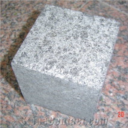 G684 Beauty Black Granite Flamed Cube Stone & Pavers, China Black Cubes