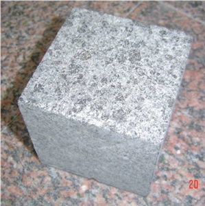 G684 Beauty Black Granite Flamed Cube Stone & Pavers, China Black Cubes