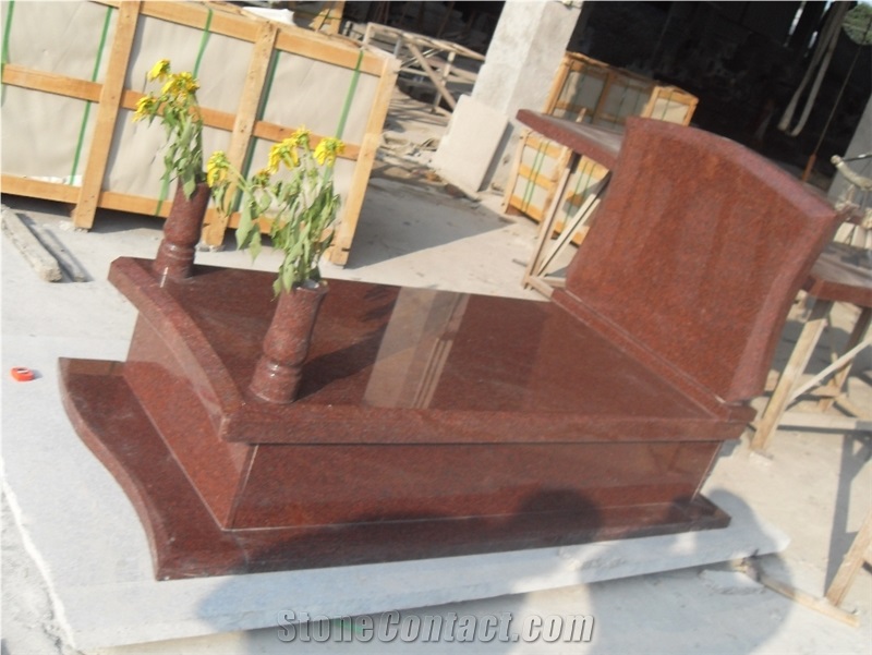 India Royal Red Granite Monument & Tombstone