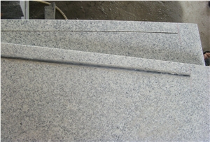 New Crystal Grey Granite Polished Steps & Risers, China Light Padang Grey New G603 Granite Stairs & Steps