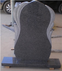 Padang Dark G654 Granite Headstones, China Dark Grey Granite Tombstone & Monument