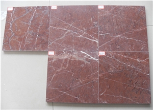Rosso Alicante Marble Polished Tile, Spain Red Marble