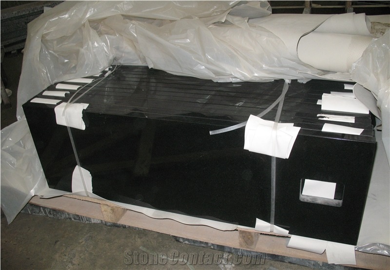 Shanxi Black Granite Kitchen Countertops/Worktop, China Black Granite