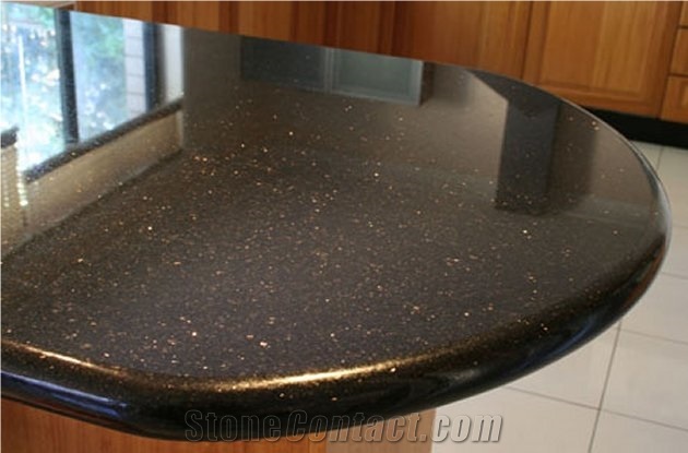 Star Galaxy Granite Countertops, Indian Black Granite Kitchen Tops