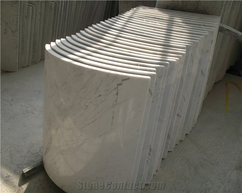 Volakas White Marble Columns, Columns Tops and Bases