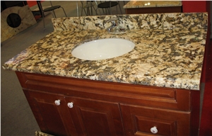Yellow Granite Polished Vanity Tops & Bathroom Tops