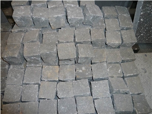 Zhangpu Black Basalt Cubestone, China Black Basalt Cobble Stone