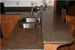 Tropical Brown Granite Kitchen Countertops
