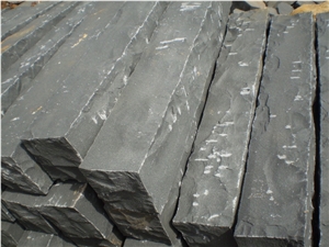 Natural Cleft Black Basalt Kerbstone