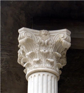 Ariston White Marble Roman Columns