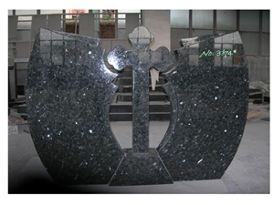 Blue Pearl Granite Tombstones and Monuments, Blue Granite Monument & Tombstone