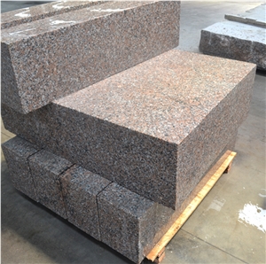 Qaurry Materials G368 Wulian Red Granite Kerbstones, Curbstone, Pavement
