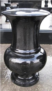 Shanxi Black Vase, Tombstone and Monument Accessories
