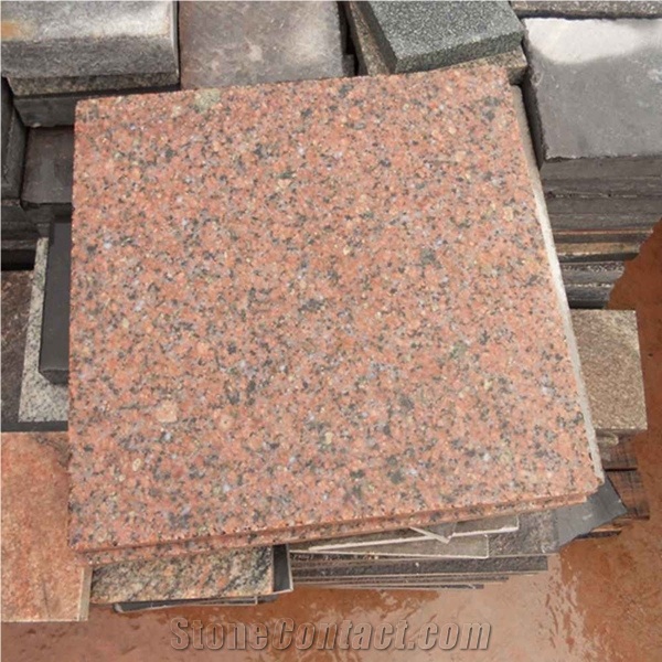 Sanxia Red Granite Polished Slabs Tiles